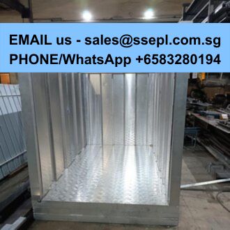 Metal display unit with a blue banner that reads 'EMAIL us - sales@ssepl.com.sg' and 'PHONE/WhatsApp +6583280194'.